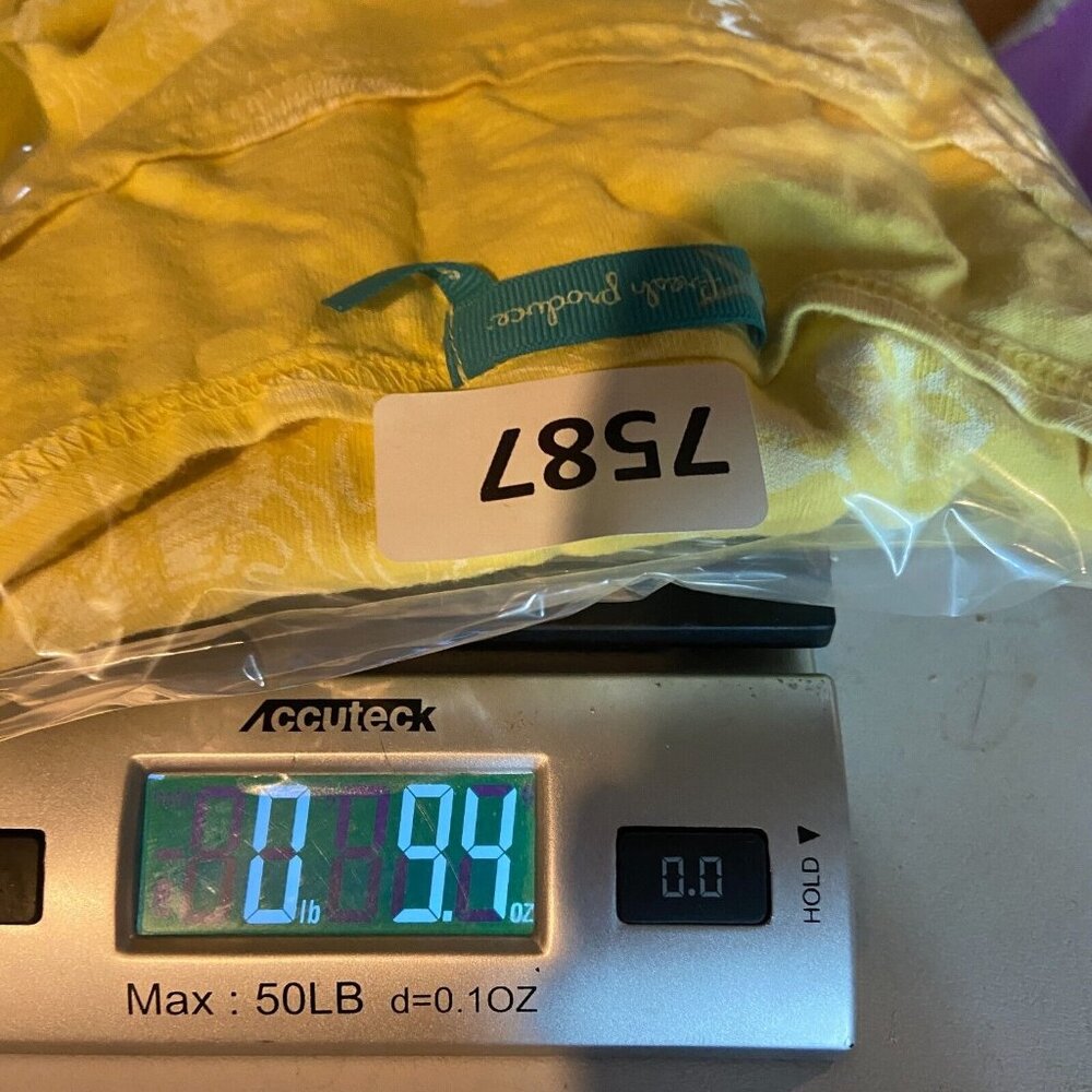 Fresh Produce Women S Tropical Dress Beach Ocean Coral Fish Mini Length Yellow - Picture 9 of 9